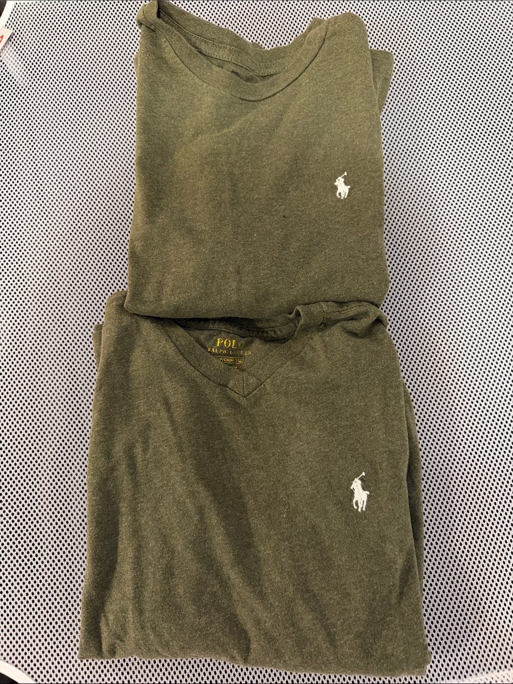Polo by Ralph Lauren 2-puece Long-Sleeve Crewneck and V-Neck tee shirt